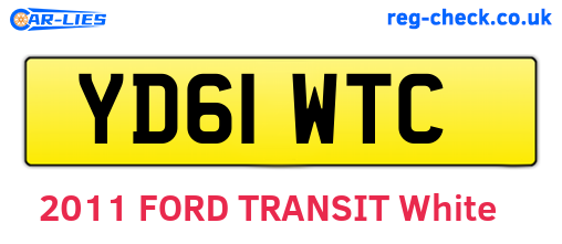 YD61WTC are the vehicle registration plates.