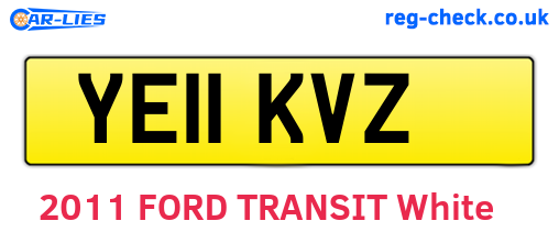 YE11KVZ are the vehicle registration plates.