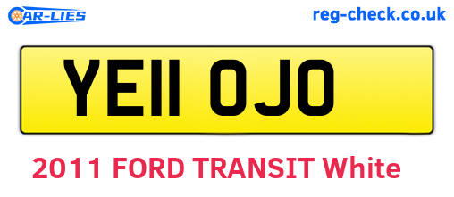 YE11OJO are the vehicle registration plates.