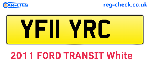 YF11YRC are the vehicle registration plates.