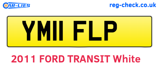 YM11FLP are the vehicle registration plates.