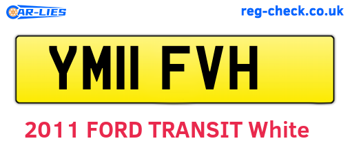 YM11FVH are the vehicle registration plates.