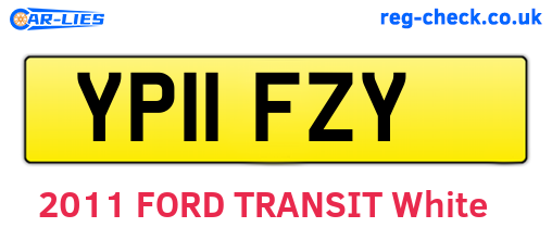 YP11FZY are the vehicle registration plates.