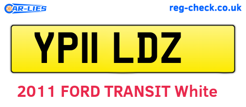 YP11LDZ are the vehicle registration plates.