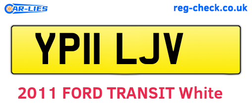 YP11LJV are the vehicle registration plates.