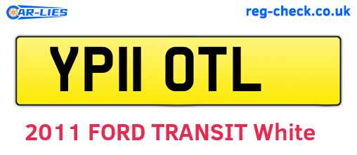 YP11OTL are the vehicle registration plates.