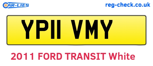YP11VMY are the vehicle registration plates.