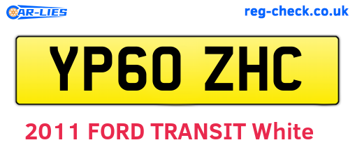 YP60ZHC are the vehicle registration plates.