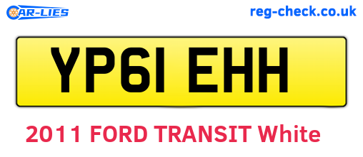 YP61EHH are the vehicle registration plates.