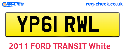 YP61RWL are the vehicle registration plates.