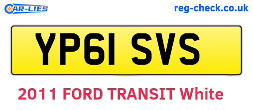 YP61SVS are the vehicle registration plates.