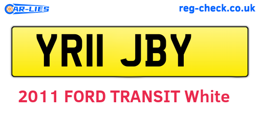 YR11JBY are the vehicle registration plates.