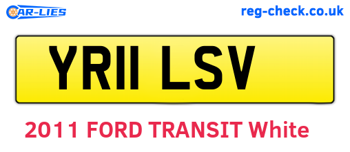 YR11LSV are the vehicle registration plates.