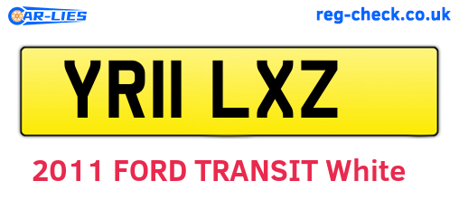 YR11LXZ are the vehicle registration plates.
