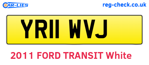 YR11WVJ are the vehicle registration plates.