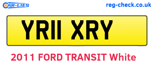 YR11XRY are the vehicle registration plates.