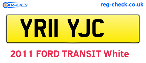 YR11YJC are the vehicle registration plates.