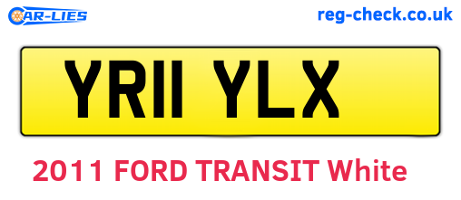YR11YLX are the vehicle registration plates.