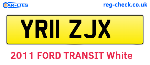 YR11ZJX are the vehicle registration plates.