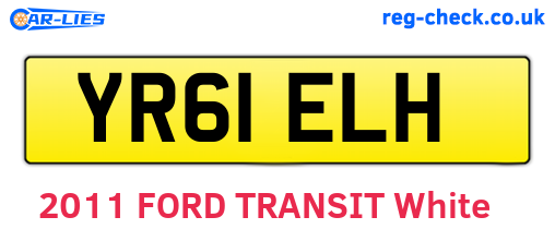 YR61ELH are the vehicle registration plates.