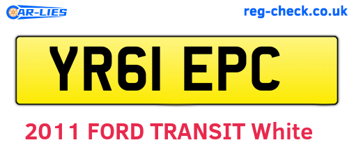 YR61EPC are the vehicle registration plates.