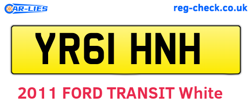 YR61HNH are the vehicle registration plates.