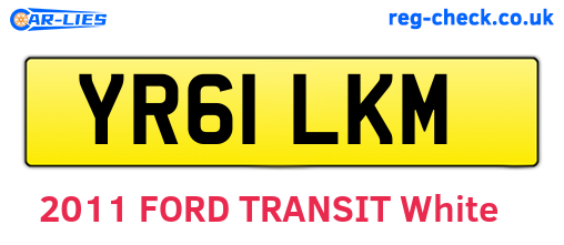 YR61LKM are the vehicle registration plates.