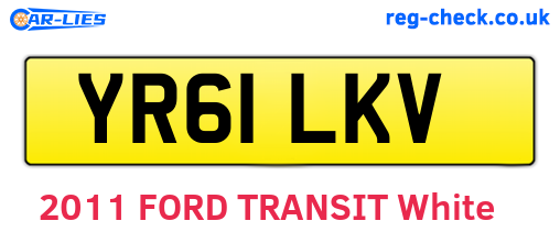 YR61LKV are the vehicle registration plates.