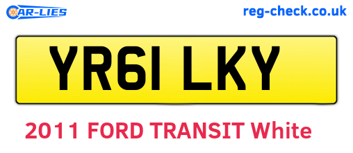 YR61LKY are the vehicle registration plates.