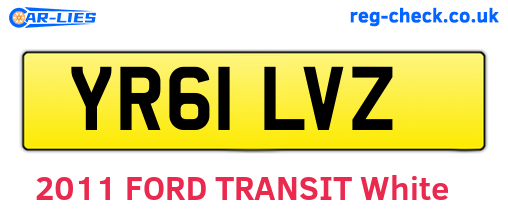 YR61LVZ are the vehicle registration plates.