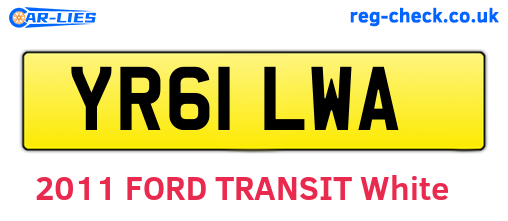 YR61LWA are the vehicle registration plates.