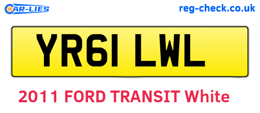YR61LWL are the vehicle registration plates.