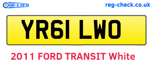 YR61LWO are the vehicle registration plates.
