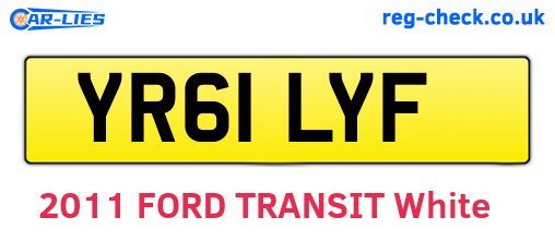 YR61LYF are the vehicle registration plates.