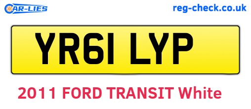 YR61LYP are the vehicle registration plates.