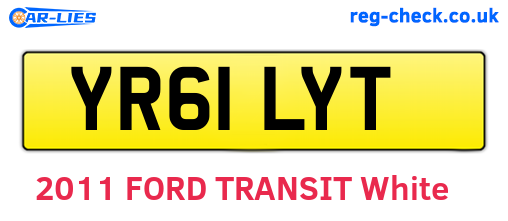 YR61LYT are the vehicle registration plates.