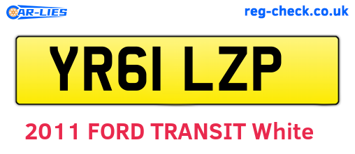 YR61LZP are the vehicle registration plates.
