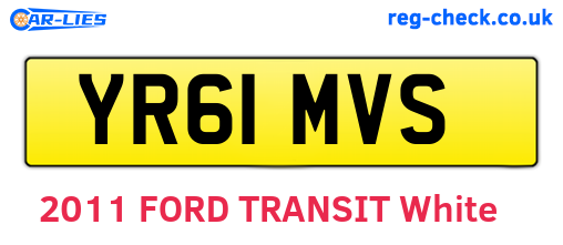 YR61MVS are the vehicle registration plates.