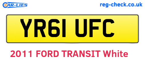 YR61UFC are the vehicle registration plates.