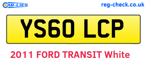 YS60LCP are the vehicle registration plates.