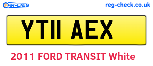 YT11AEX are the vehicle registration plates.