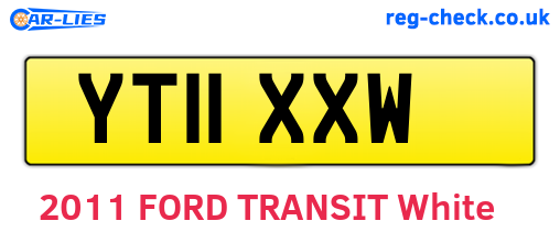 YT11XXW are the vehicle registration plates.