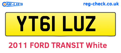 YT61LUZ are the vehicle registration plates.