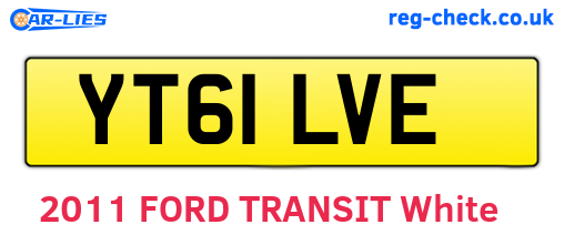 YT61LVE are the vehicle registration plates.