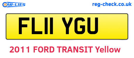 FL11YGU are the vehicle registration plates.