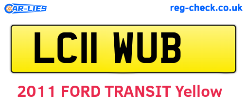 LC11WUB are the vehicle registration plates.