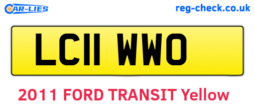LC11WWO are the vehicle registration plates.