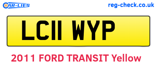 LC11WYP are the vehicle registration plates.