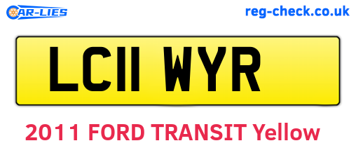 LC11WYR are the vehicle registration plates.