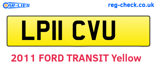 LP11CVU are the vehicle registration plates.